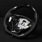Revolve carbon fiber Flat Customized LED Steering Wheel E90 E91 E92 E93 - revolvesteering